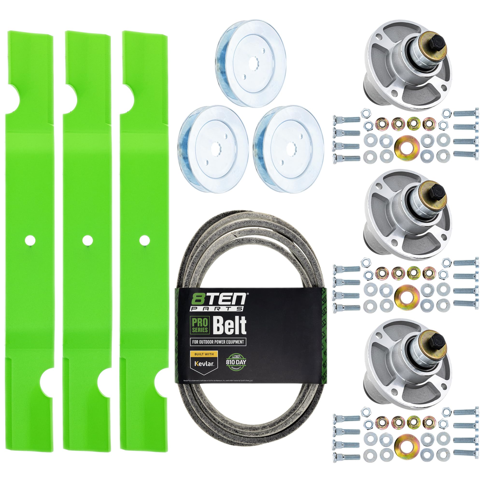 Amazon.com : 8TEN Blade Spindle Belt Kit for Grasshopper 320245